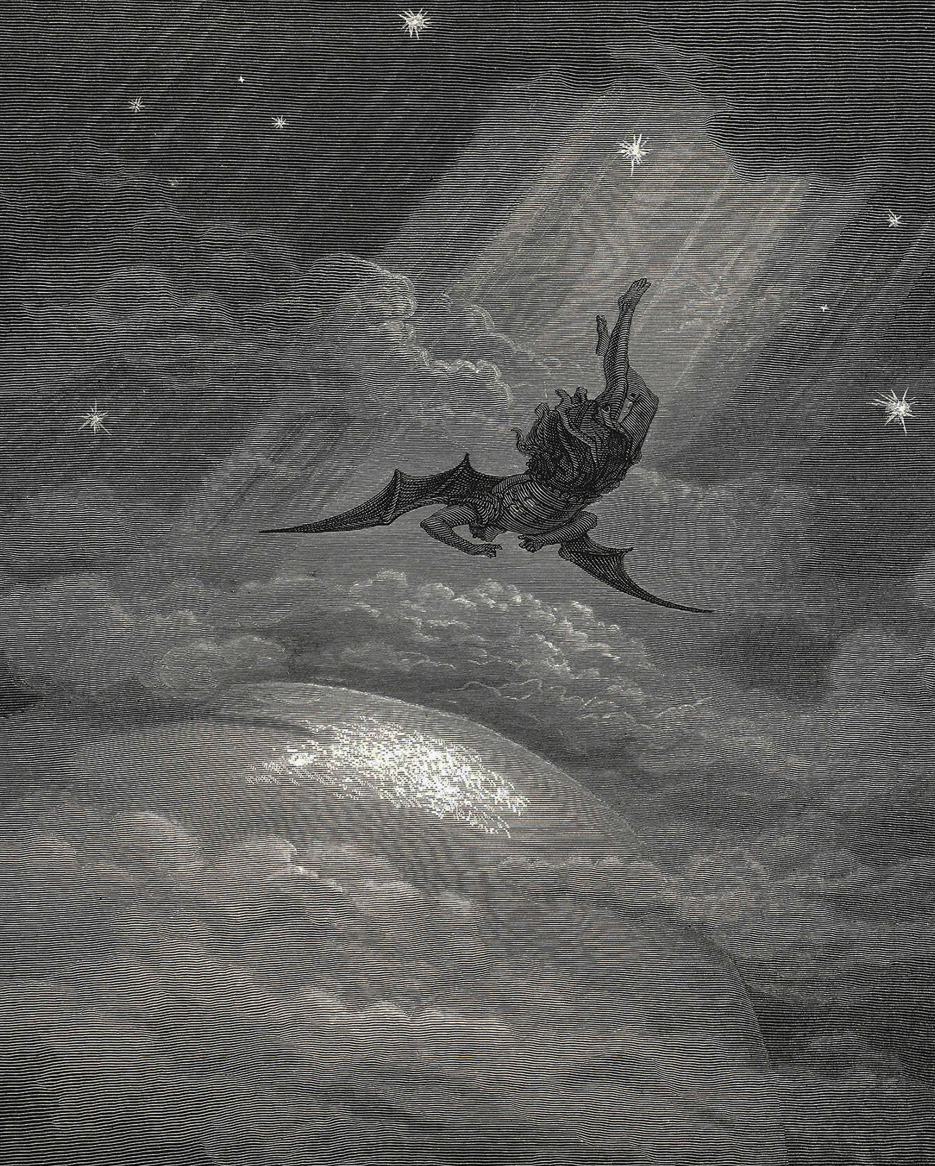 Lucifer's fall Gustave Do