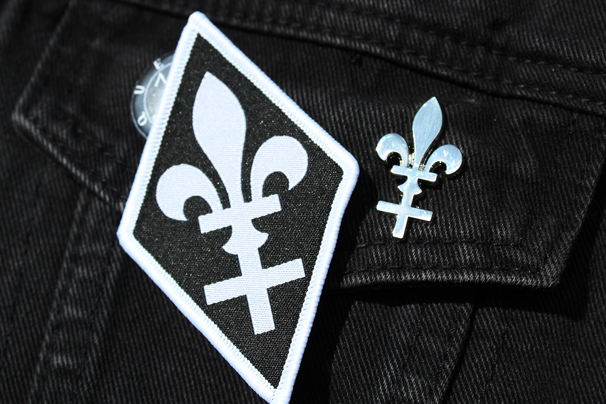 Métal Noir Québécois patch & pin